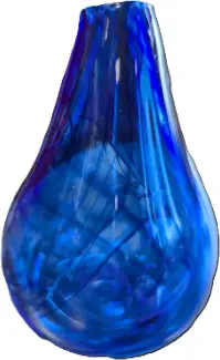 Deep blue teardrop bud vase